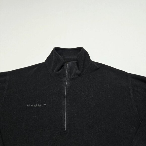 Mammut Tecnopile Sweatshirt Womens Black Fleece Half‎ Zip Streetwear Pullover M - Picture 5 of 13